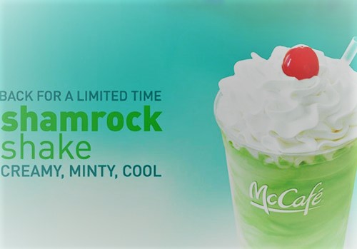 Shamrock shake promotion